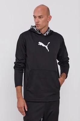 Zdjęcie produktu Puma bluza męska kolor czarny z kapturem z nadrukiem 520893