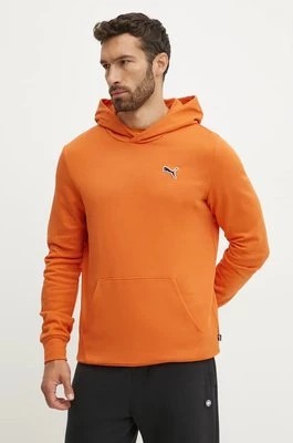 Zdjęcie produktu Puma bluza bawełniana BETTER ESSENTIALS męska kolor pomarańczowy z kapturem gładka 676814