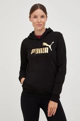 Zdjęcie produktu Puma bluza damska kolor czarny z kapturem
