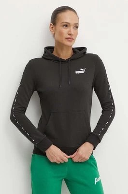 Zdjęcie produktu Puma bluza damska kolor czarny z kapturem z nadrukiem 677921