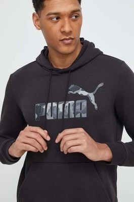 Zdjęcie produktu Puma bluza męska kolor czarny z kapturem z nadrukiem 675946