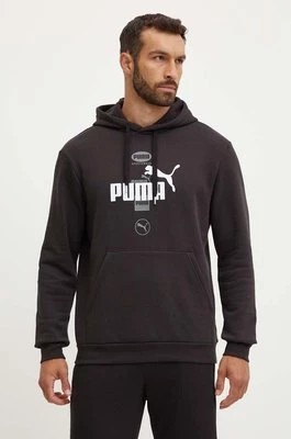 Zdjęcie produktu Puma bluza męska kolor czarny z kapturem z nadrukiem 681741