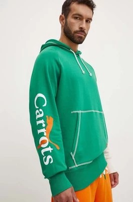 Zdjęcie produktu Puma bluza PUMA X CARROTS Graphic Hoodie TR męska kolor zielony z kapturem wzorzysta 627445