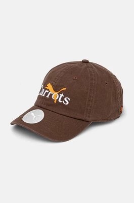 Zdjęcie produktu Puma czapka z daszkiem bawełniana PUMA x CARROTS Dad Cap kolor brązowy z aplikacją 25789