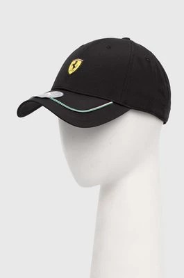 Zdjęcie produktu Puma czapka z daszkiem Ferrari kolor czarny z aplikacją 025200
