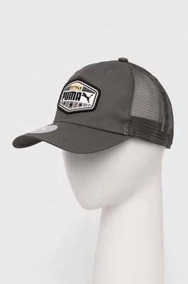 Zdjęcie produktu Puma czapka z daszkiem kolor szary z aplikacją 24046