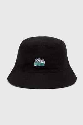 Zdjęcie produktu Puma kapelusz bawełniany Skate Bucket kolor czarny bawełniany 025133