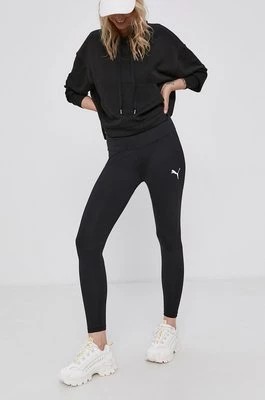 Zdjęcie produktu Puma Legginsy 586859 damskie kolor czarny gładkie