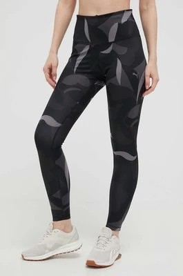 Zdjęcie produktu Puma legginsy do jogi Studio kolor czarny wzorzyste