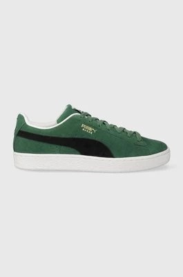 Zdjęcie produktu Puma sneakersy zamszowe Suede Classic XXI kolor zielony 374915