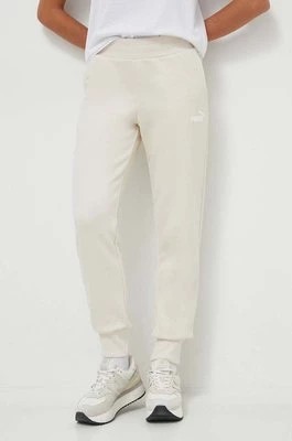 Zdjęcie produktu Puma spodnie dresowe kolor biały gładkie