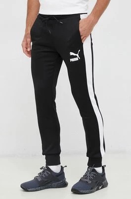 Zdjęcie produktu Puma spodnie dresowe kolor czarny wzorzyste 530098-01