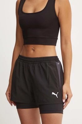 Zdjęcie produktu Puma szorty treningowe teamGOAL kolor czarny gładkie medium waist 658775