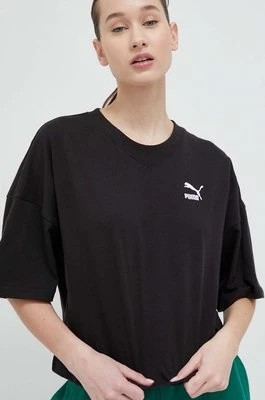 Zdjęcie produktu Puma t-shirt bawełniany kolor czarny 538052-01