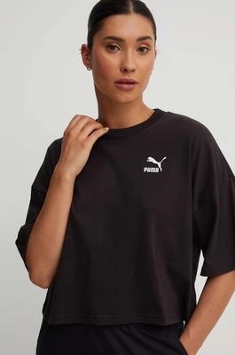 Zdjęcie produktu Puma t-shirt bawełniany kolor czarny