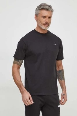 Zdjęcie produktu Puma t-shirt bawełniany MMQ męski kolor czarny gładki 624009