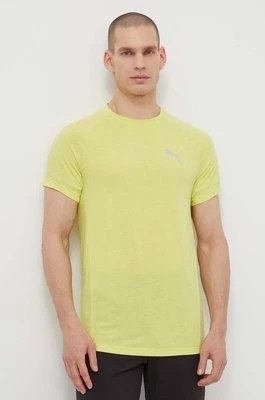 Zdjęcie produktu Puma t-shirt EVOSTRIPE męski kolor zielony z nadrukiem 678992
