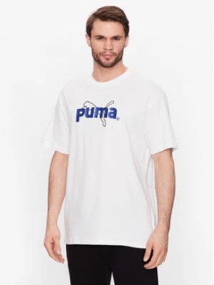 Zdjęcie produktu Puma T-Shirt Team Graphic 538256 Biały Relaxed Fit