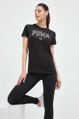 Zdjęcie produktu Puma t-shirt treningowy Graphic Tee Fit kolor czarny