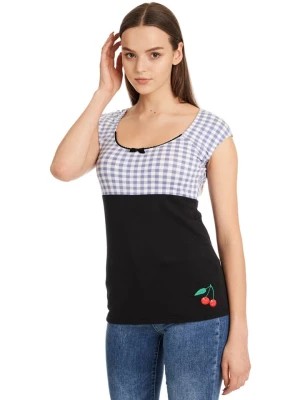 Zdjęcie produktu Pussy Deluxe Koszulka w kolorze czarno-błękitnym rozmiar: M