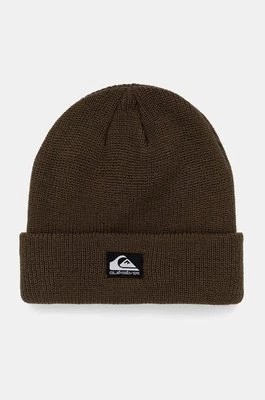 Zdjęcie produktu Quiksilver czapka kolor zielony z grubej dzianiny