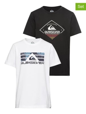 Zdjęcie produktu Quiksilver Koszulki (2 szt.) w kolorze białym i czarnym rozmiar: 14