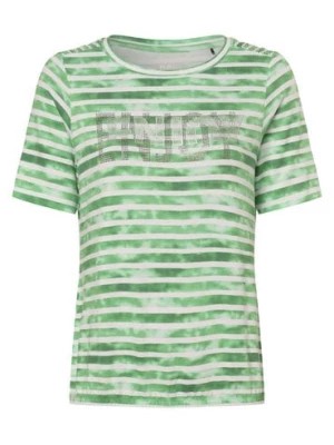 Zdjęcie produktu RABE Koszulka damska Kobiety Dżersej zielony|biały w paski,
