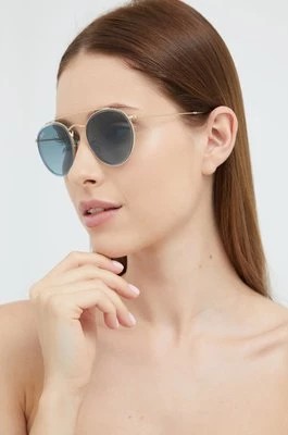 Zdjęcie produktu Ray-Ban okulary przeciwsłoneczne damskie kolor złoty 0RB3647N