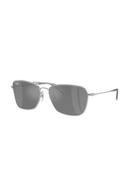 Zdjęcie produktu Ray-Ban okulary przeciwsłoneczne CARAVAN REVERSE kolor srebrny 0RBR0102S