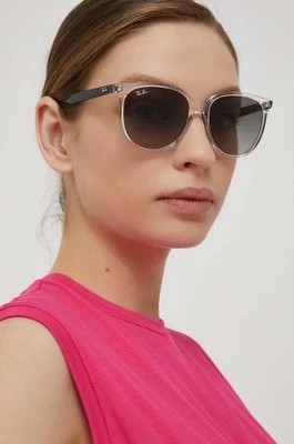 Zdjęcie produktu Ray-Ban okulary przeciwsłoneczne damskie kolor biały 0RB4378