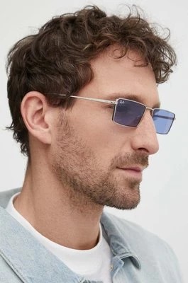 Zdjęcie produktu Ray-Ban okulary przeciwsłoneczne kolor srebrny