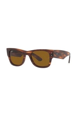 Zdjęcie produktu Ray-Ban okulary przeciwsłoneczne MEGA WAYFARER kolor brązowy 0RB0840S