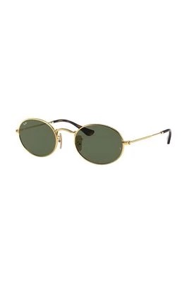 Zdjęcie produktu Ray-Ban okulary przeciwsłoneczne OVAL kolor złoty 0RB3547N