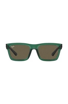 Zdjęcie produktu Ray-Ban okulary przeciwsłoneczne WARREN kolor zielony 0RB4396