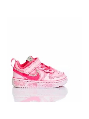 Zdjęcie produktu Ręcznie Robione Różowe Sneakersy dla Juniorów Nike