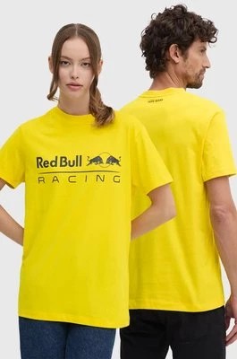 Zdjęcie produktu Red Bull Racing x Pepe Jeans t-shirt bawełniany kolor żółty z nadrukiem RU500005