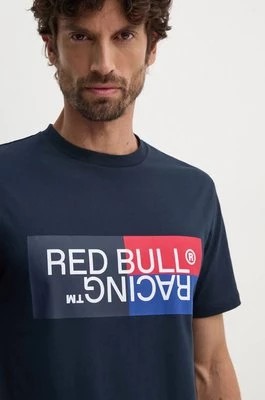 Zdjęcie produktu Red Bull Racing x Pepe Jeans t-shirt bawełniany męski kolor granatowy z nadrukiem RM500001