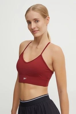 Zdjęcie produktu Reebok biustonosz sportowy Identity Training kolor bordowy gładki 100205299