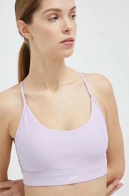 Zdjęcie produktu Reebok biustonosz sportowy Lux kolor fioletowy gładki