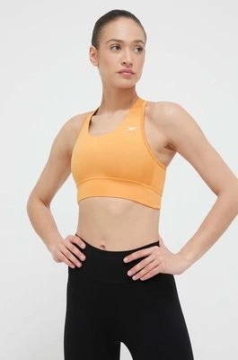 Zdjęcie produktu Reebok biustonosz sportowy Running Essentials kolor pomarańczowy gładki