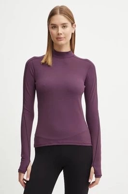 Zdjęcie produktu Reebok longsleeve treningowy kolor bordowy z półgolfem 100205683