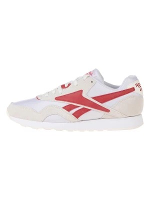Zdjęcie produktu Reebok Sneakersy "Classic Nylon Plus 1" w kolorze biało-beżowo-czerwonym rozmiar: 41