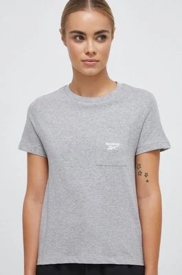 Zdjęcie produktu Reebok t-shirt bawełniany kolor szary