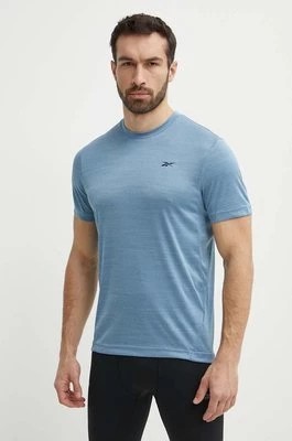 Zdjęcie produktu Reebok t-shirt treningowy Athlete 2.0 kolor niebieski melanżowy 100075791