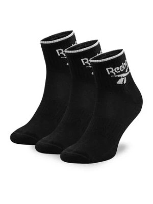 Zdjęcie produktu Reebok Zestaw 3 par wysokich skarpet unisex R0362-SS24 (3-pack) Czarny