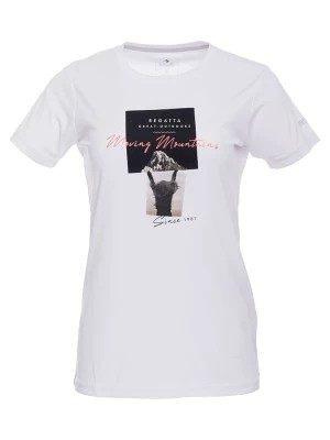 Zdjęcie produktu Regatta Koszulka sportowa w kolorze białym ze wzorem rozmiar: 36