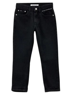 Zdjęcie produktu Regular Fit Czarne Jeansy z Bawełny Calvin Klein Jeans