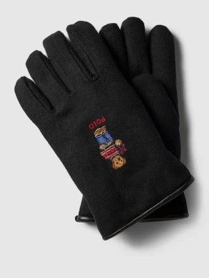 Zdjęcie produktu Rękawiczki z wyhaftowanym motywem model ‘BEAR’ Polo Ralph Lauren