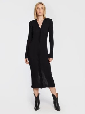 Zdjęcie produktu Remain Sukienka dzianinowa Refined RM1735 Granatowy Slim Fit