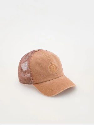 Zdjęcie produktu Reserved - Bawełniana czapka z daszkiem - miedziany